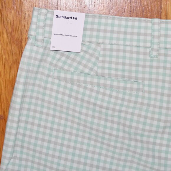 Nike Dri-Fit UV Plaid Golf Shorts Mens 38 Green - Picture 5 of 7